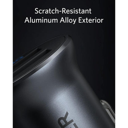 Anker 320 Car Charger (24W II) PowerDrive 2 Alloy A2727 | Dual USB Mini Aluminum Car Charger
