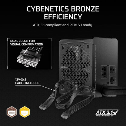 CORSAIR CX-M Series CX750M | 750W ATX 3.1 Semi-Modular Power Supply