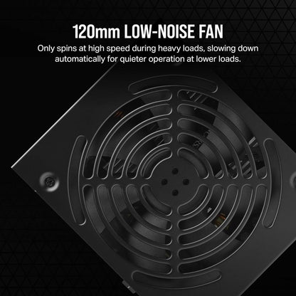 CORSAIR CX550 | 550W 80 PLUS Bronze ATX Power Supply (Non-Modular, Low-Noise, Compact Design)