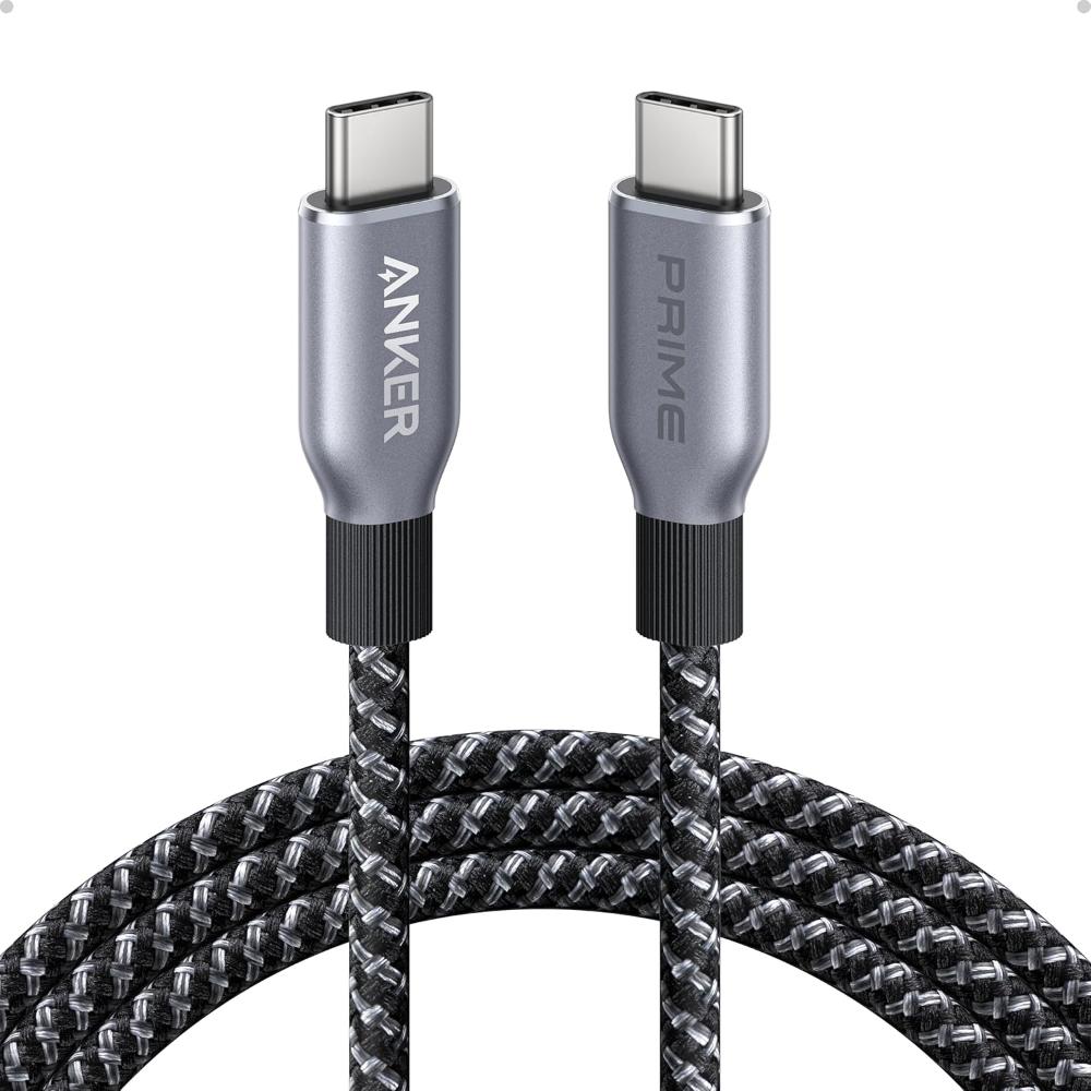 Anker Prime USB-C to USB-C Cable A88E2 | 240W Fast Charging | Upcycled-Braided | USB-IF Certified