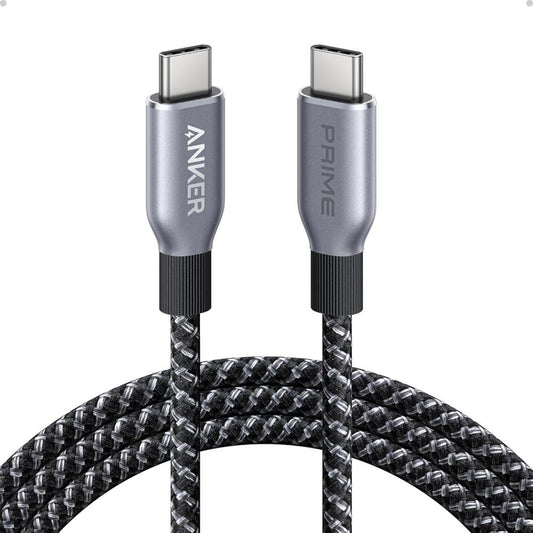 Anker Prime USB-C to USB-C Cable A88E2 | 240W Fast Charging | Upcycled-Braided | USB-IF Certified