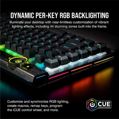 CORSAIR K100 RGB | Optical-Mechanical Gaming Keyboard (OPX Switch – Black)