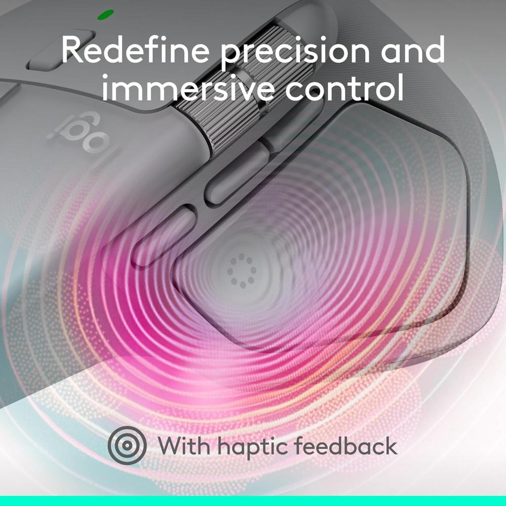 Logitech MX Master 4 | High-Performance Wireless Mouse with Haptic Feedback & MagSpeed Scrolling