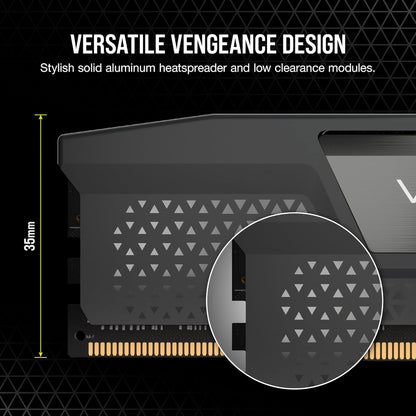CORSAIR VENGEANCE 32GB (1x32GB) DDR5 6000MT/s CL38 Desktop Memory | High-Performance RAM | Grey