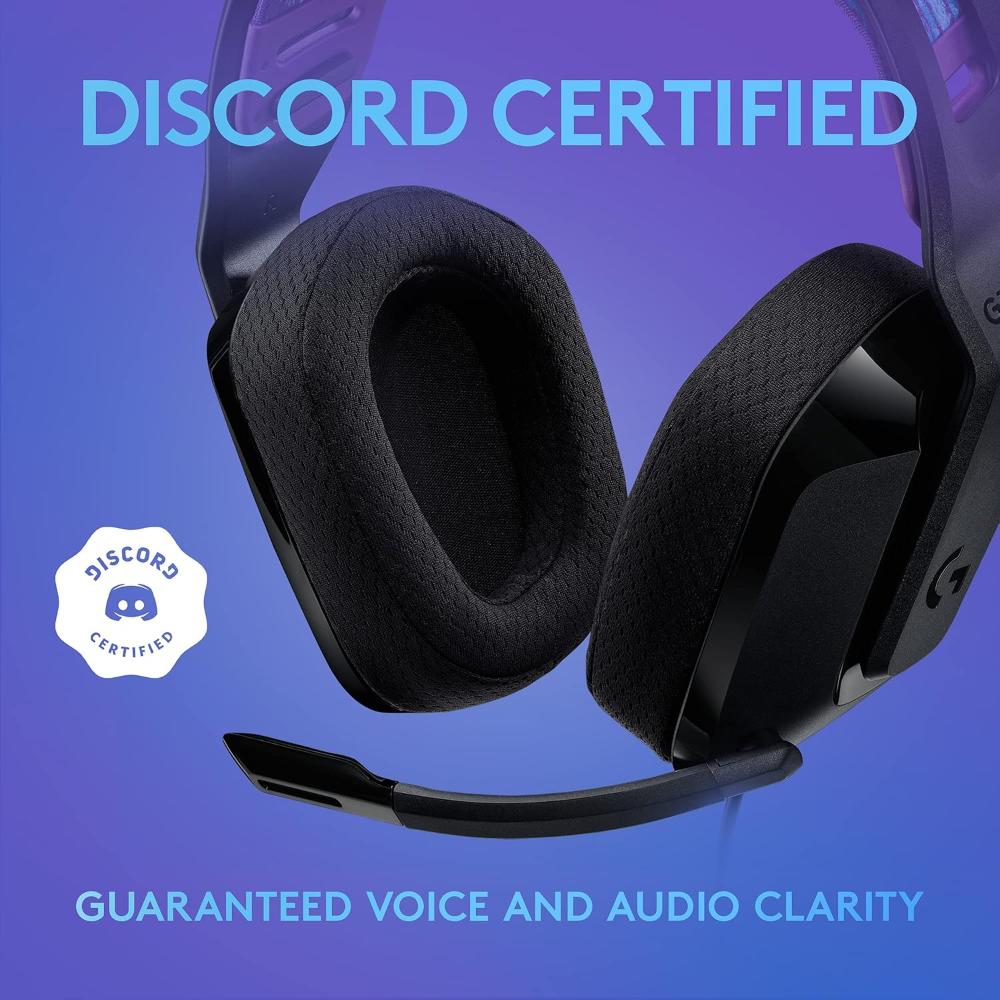 Logitech G335 Wired Gaming Headset | 3.5mm | 40mm Drivers | Lightweight 240g | Suspension Headband | Cardioid Microphone | PC, Xbox, PlayStation, Nintendo Switch & Mobile