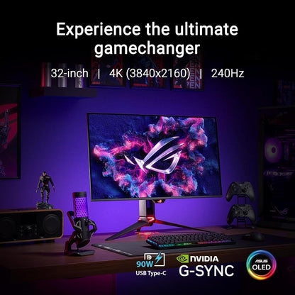 ASUS ROG Swift OLED PG32UCDM | 32-Inch 4K QD-OLED Gaming Monitor | 240Hz | 0.03ms | HDR400 True Black