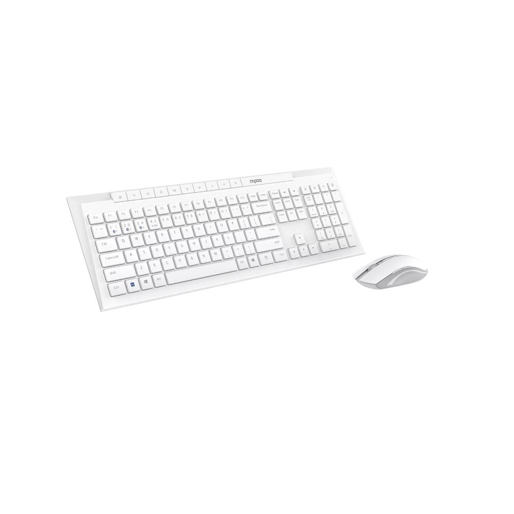 RAPOO 8210M Multi-Mode Wireless Keyboard & Mouse Combo | Bluetooth 5.0 | 2.4GHz | 1600 DPI | Multi-Device