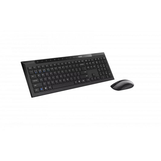 RAPOO 8210M Multi-Mode Wireless Keyboard & Mouse Combo | Bluetooth 5.0 | 2.4GHz | 1600 DPI | Multi-Device