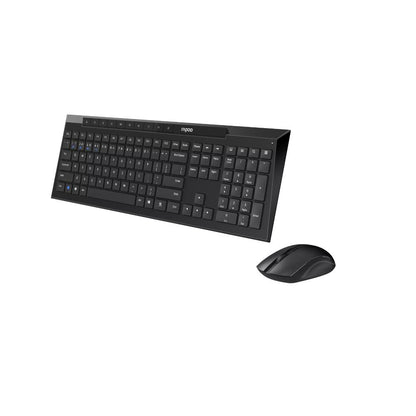 RAPOO 8210M Multi-Mode Wireless Keyboard & Mouse Combo | Bluetooth 5.0 | 2.4GHz | 1600 DPI | Multi-Device