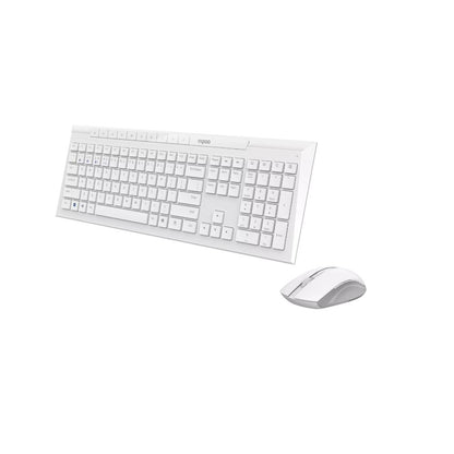 RAPOO 8210M Multi-Mode Wireless Keyboard & Mouse Combo | Bluetooth 5.0 | 2.4GHz | 1600 DPI | Multi-Device