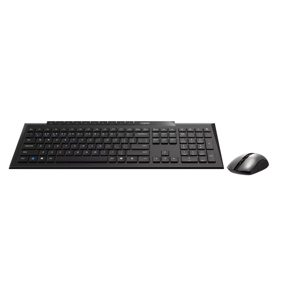 RAPOO 8210M Multi-Mode Wireless Keyboard & Mouse Combo | Bluetooth 5.0 | 2.4GHz | 1600 DPI | Multi-Device