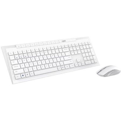 Rapoo 8210M Multi-Mode Wireless Combo | Keyboard & Mouse, Bluetooth + 2.4GHz, Multi-Device, Spill-Resistant, 1600 DPI
