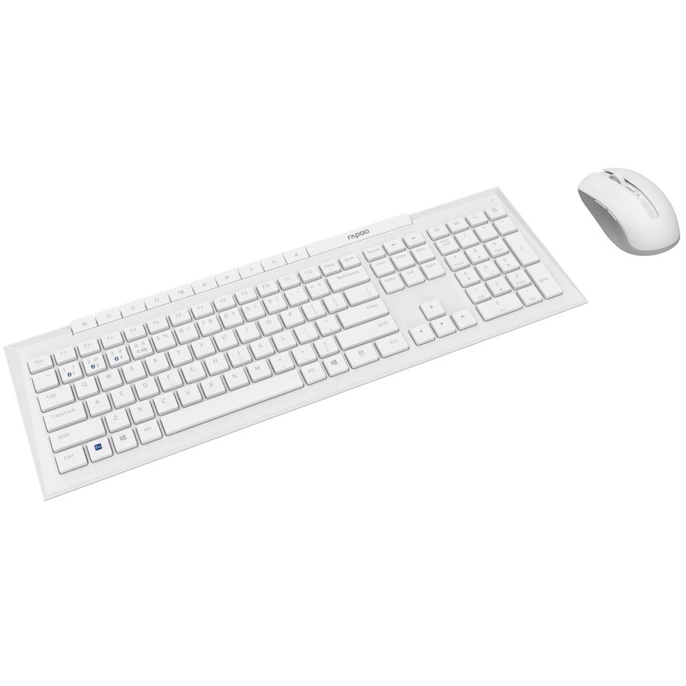 RAPOO 8210M Multi-Mode Wireless Keyboard & Mouse Combo | Bluetooth 5.0 | 2.4GHz | 1600 DPI | Multi-Device
