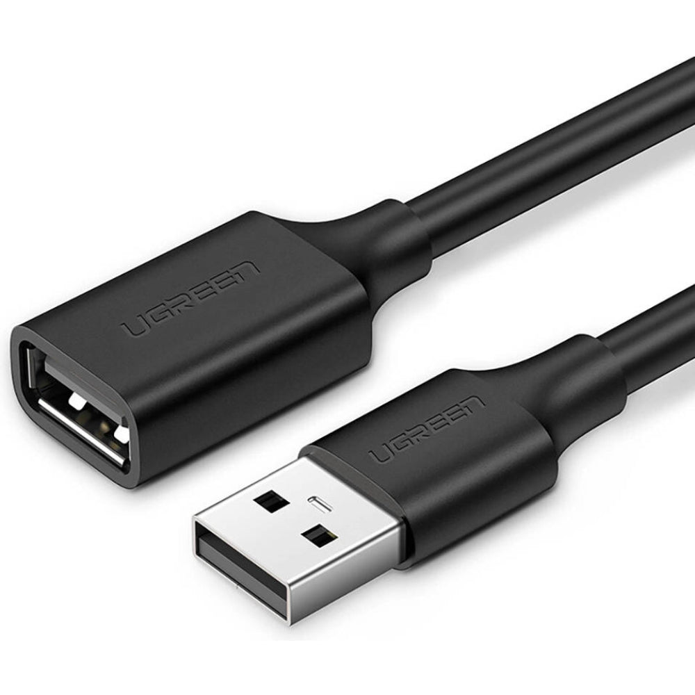 UGREEN US103 | USB 2.0 Extension Cable | Type-A Male to Type-A Female | 1M to 5M | High-Speed Data | Durable PVC | For PC, Laptop, Printer, USB Hub