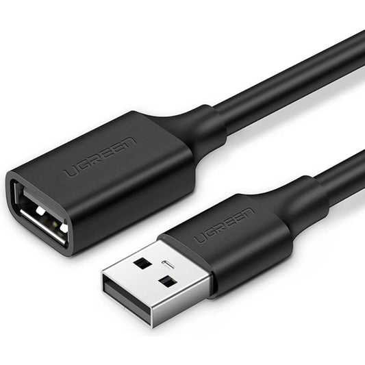UGREEN US103 | USB 2.0 Extension Cable | Type-A Male to Type-A Female | 1M to 5M | High-Speed Data | Durable PVC | For PC, Laptop, Printer, USB Hub
