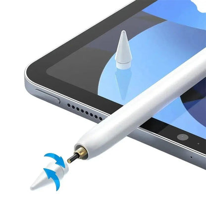 Mcdodo PN-3080 Magnetic Wireless Charging Stylus Pen for iPad, Android & Windows Tablets | Universal Active Capacitive Pen | White