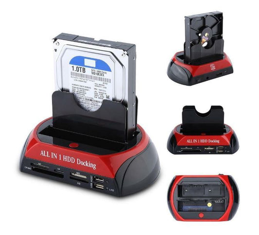 HDD SATA Docking Station USB 3.0 876 U3 | 2.5" & 3.5" HDD/SSD Dock with Card Reader