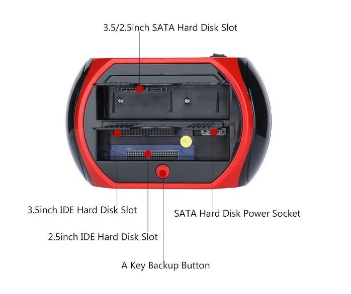 HDD SATA Docking Station USB 3.0 876 U3 | 2.5" & 3.5" HDD/SSD Dock with Card Reader