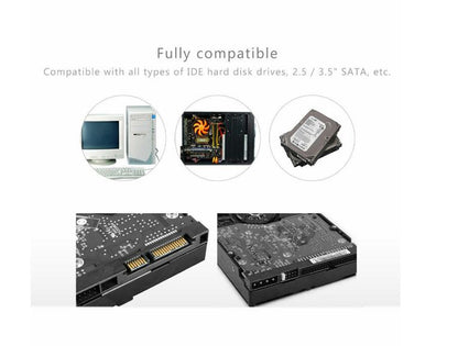 HDD SATA Docking Station USB 3.0 876 U3 | 2.5" & 3.5" HDD/SSD Dock with Card Reader