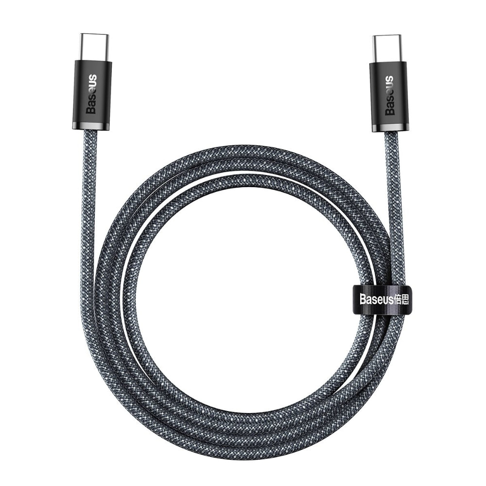 Baseus Dynamic Series | USB-C to USB-C Cable | 100W PD Fast Charging | 480Mbps Data | Braided | E-Marker Chip | 1 Meter / 2 Meter | Black | For Laptops, Tablets, USB-C Phones, Power Banks