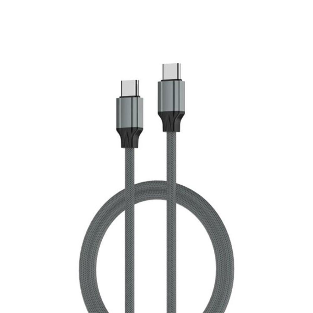 LDNIO LC441C 65W USB-C to USB-C Fast Charging & Data Cable | 1 Meter | Power Delivery | Grey