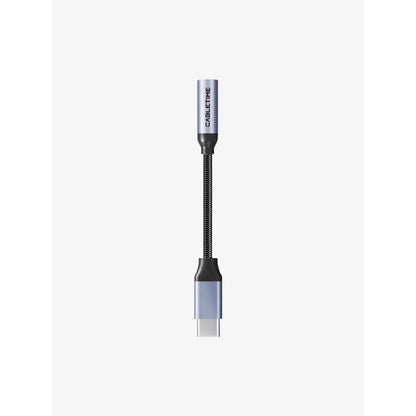 CABLETIME CPA6G USB-C to 3.5mm Audio Adapter | Hi-Fi DAC | Mic & Control Support | Durable Braided Design