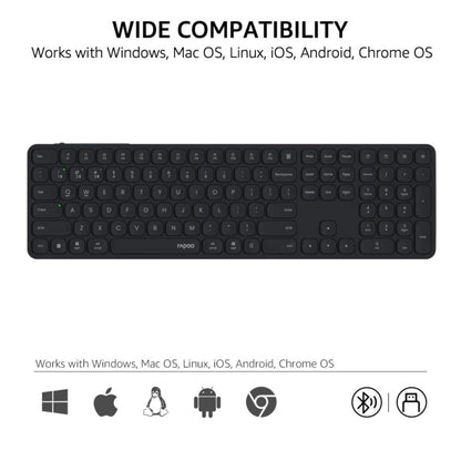 Rapoo E9550L Blade-Series Wireless Keyboard | Multi-Device | 110 Keys | Scissor Switch |