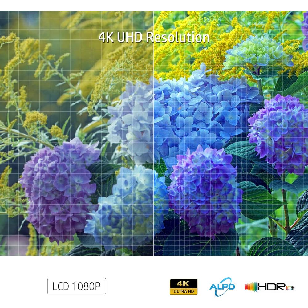 HP BP5000 4K Ultra Short Throw Laser Projector | Native 4K UHD | 2,000 ANSI Lumens | 0.23:1 UST | HDR10 | MEMC | >90% DCI-P3 | 30W Stereo Audio