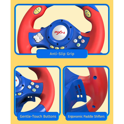 PXN V2 WL Wireless Gaming Racing Wheel | 180° Linear Steering | Dual Vibration Motors | Paddle Shifters | Pedal Set | PC, Switch, PS3, PS4 & Xbox
