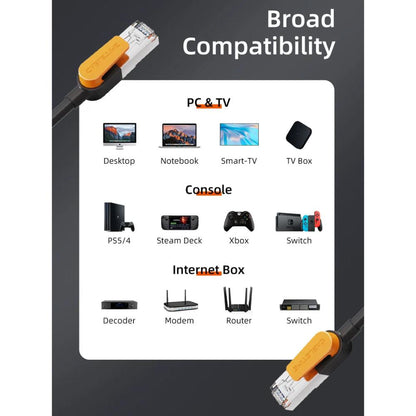 CABLETIME CN61 Cat 6 Gigabit Ethernet FTP Shielded Cable | 1000Mbps | 250MHz | RJ45 | Gold-Plated | 0.5m–20m