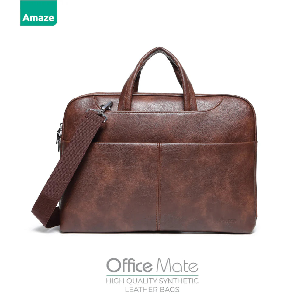 AMAZE A920 Office Mate | Synthetic Leather Bag | Premium Business Carry | Stylish & Durable