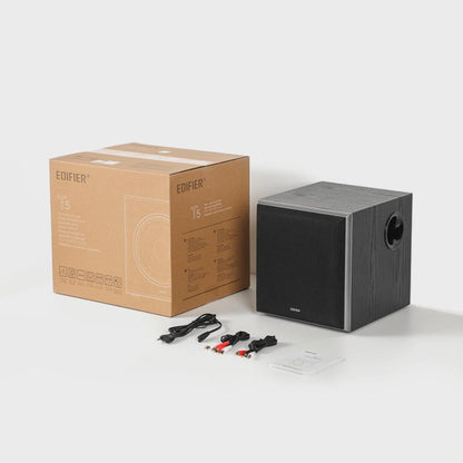 Edifier T5 | Powered Subwoofer | 70W RMS | 8" Woofer | Deep Bass | Black