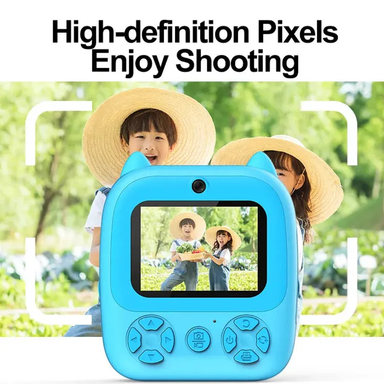 D8S Children's Time Front/Back Rear HD Digital Thermal Print Camera | 1080P | 48MP