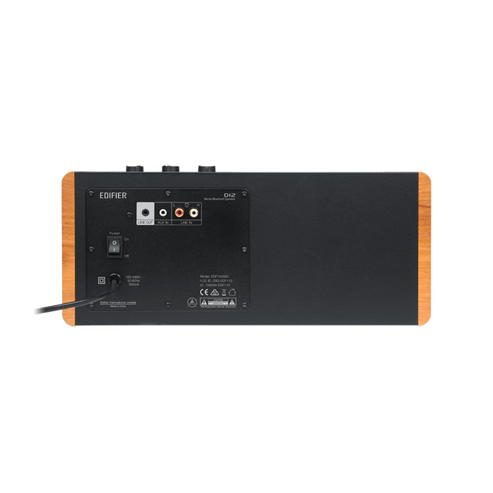 Edifier D12 Integrated Stereo Speakers | 70W RMS Output | Bluetooth 5.0 | Wooden Enclosure