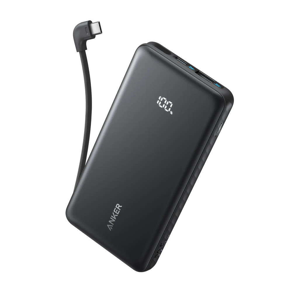 Anker Zolo A110EP11 | 20000mAh 22.5W Fast Charging Power Bank with Built-in USB-C Cable