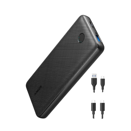 Anker A1287 | PowerCore Essential PD | 20000mAh Power Bank | 20W USB-C Fast Charging | Dual-Port Output | Textured Grip Design | For iPhone, Android, iPad, USB-C Devices