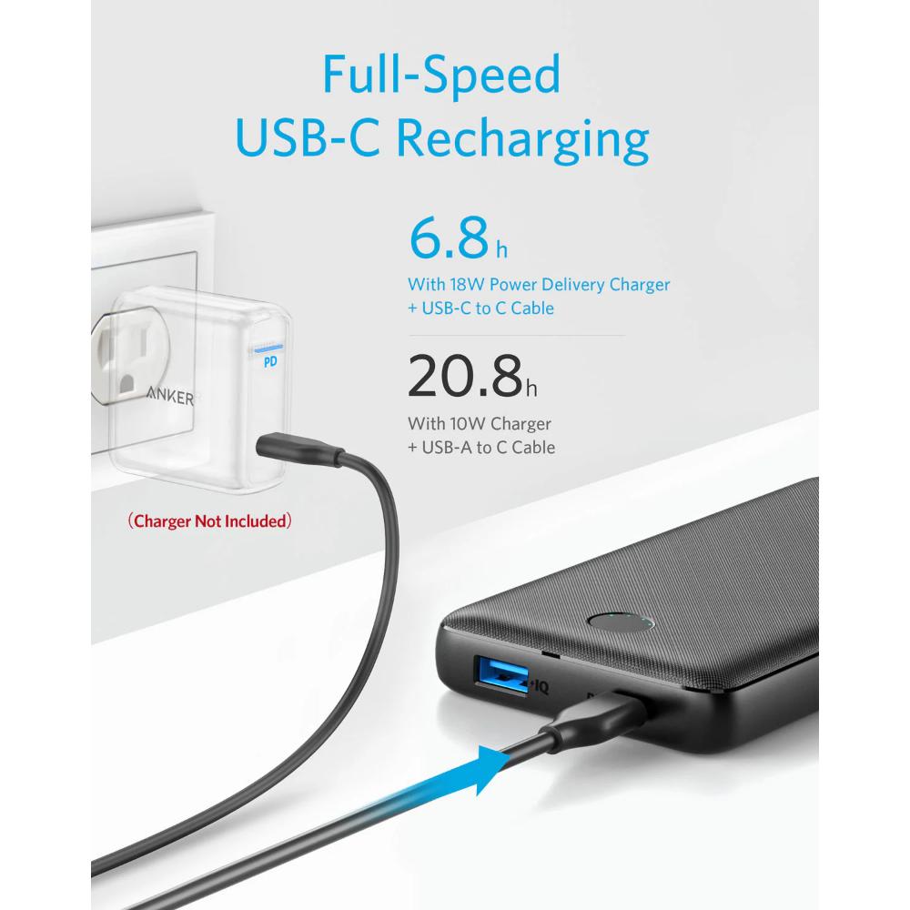 Anker 525 Power Bank (PowerCore 20K) A1287 | 20000mAh 20W Fast Charging Power Bank