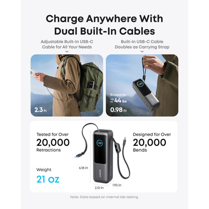 Anker A1695 25000mAh 165W Power Bank | High‑Capacity Fast Charging Laptop & Mobile Charger Pakistan
