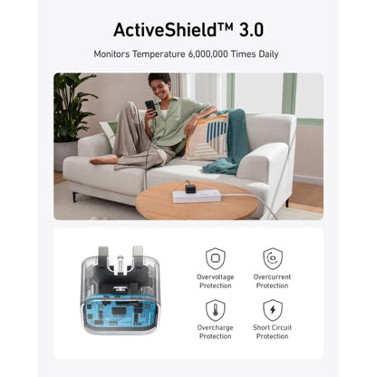 Anker Nano USB-C Wall Charger A2337 | 30W GaN Fast Charger | Compact Foldable USB-C Charger