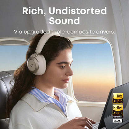 Soundcore Space One Pro FlexiCurve Active Noise Cancelling Headphones A3062 | Wireless Over-Ear Headset