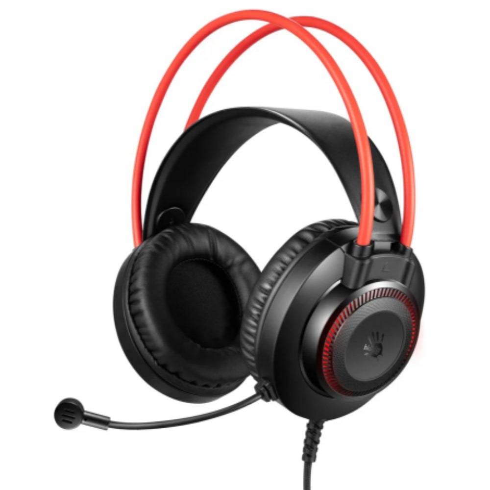 Bloody G200S | Neon HiFi USB Gaming Headphone – Black + Red Edition
