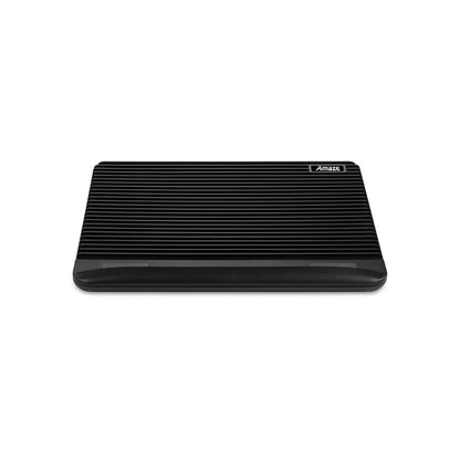 Amaze A512 Dual Silent Fan Laptop Cooling Pad | Gray | Ultra-Quiet Operation | Ergonomic Tilt | USB Powered | Up to 17" Laptops