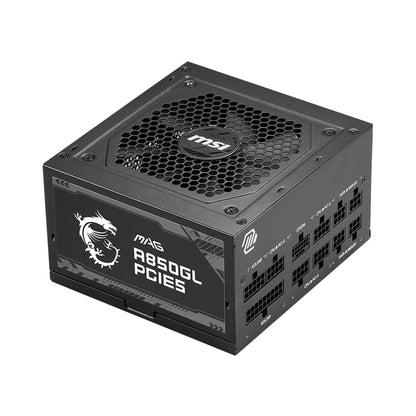 MSI MAG A850GL PCIE5 850W Power Supply | Black & White | ATX 3.1, PCIe 5.1, 80 PLUS Gold Certification, and Fully Modular Design