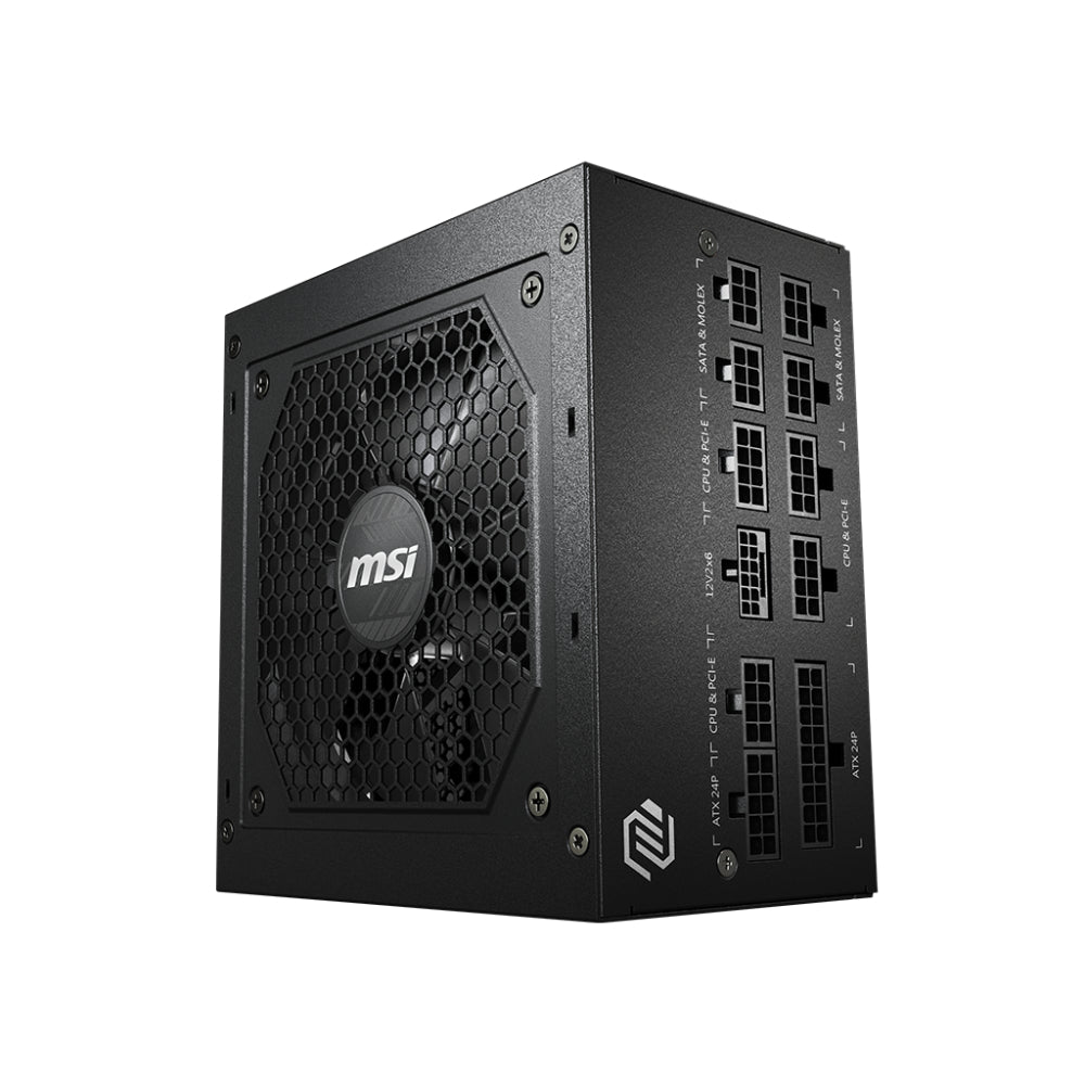 MSI MAG A850GL PCIE5 850W Power Supply | Black & White | ATX 3.1, PCIe 5.1, 80 PLUS Gold Certification, and Fully Modular Design