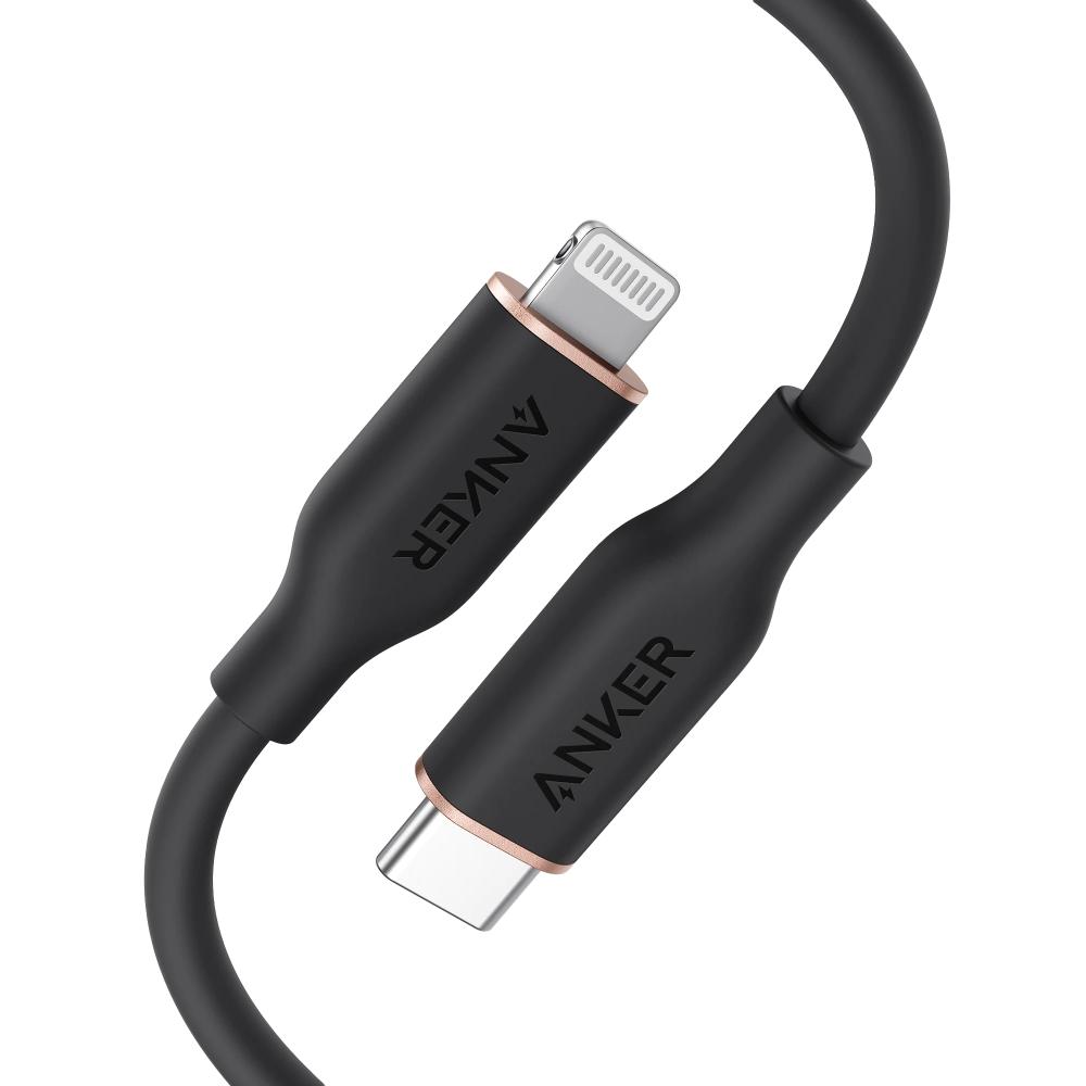 Anker 641 USB-C to Lightning Cable A8662 (Flow Silicone) | Fast Charging MFi Cable