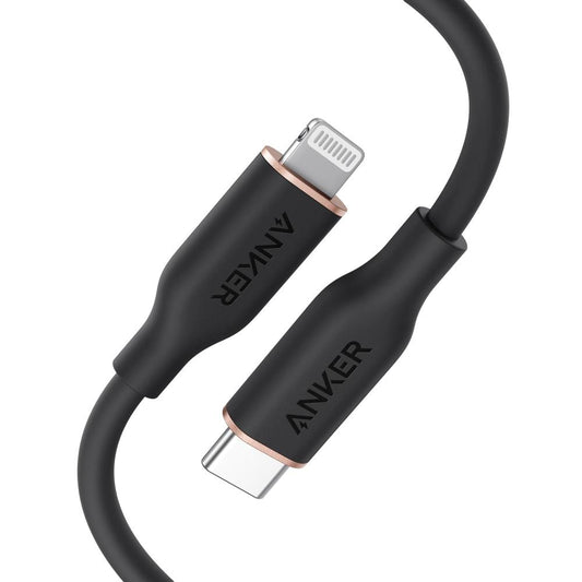 Anker 641 USB-C to Lightning Cable A8662 (Flow Silicone) | Fast Charging MFi Cable