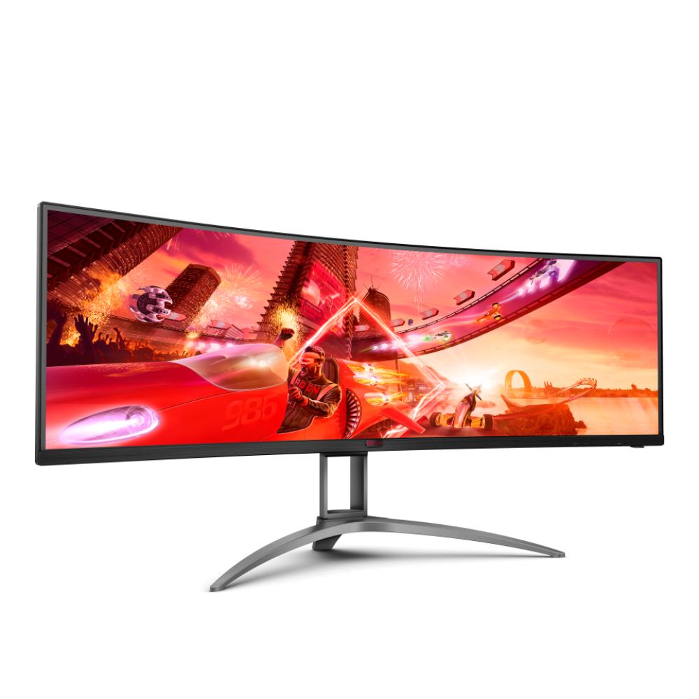 AOC AGON AG493UCX2 | 49" Curved DQHD Gaming Monitor 165Hz 1ms MPRT, HDR400, Adaptive Sync, USB-C