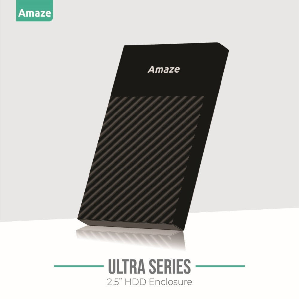 Amaze A210m Ultra Series 2.5″ SSD Case | Up to 5Gbps Speed, Dual Cable Support, 6TB Capacity | Premium External Enclosure