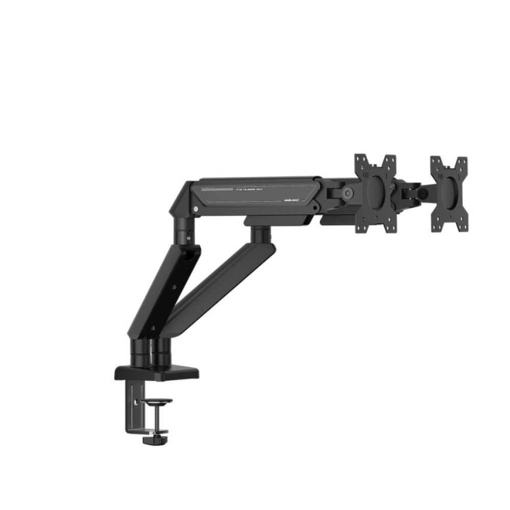 AndaSeat Stealth II Duo Black A6D-2S Ergonomic Monitor Arm | Built For Dual Monitor Setups | Supports Precise Height And Angle Adjustments