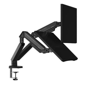 AndaSeat Stealth II Duo Black A6D-2S Ergonomic Monitor Arm | Built For Dual Monitor Setups | Supports Precise Height And Angle Adjustments